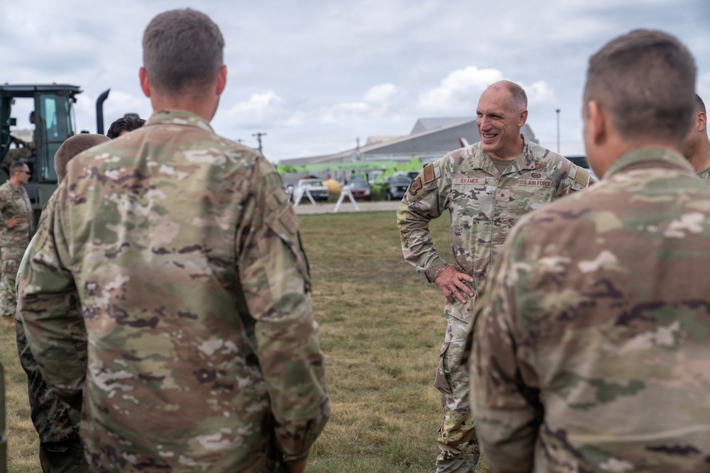 Michigan ANG leadership visits Oscoda during NS 26-2