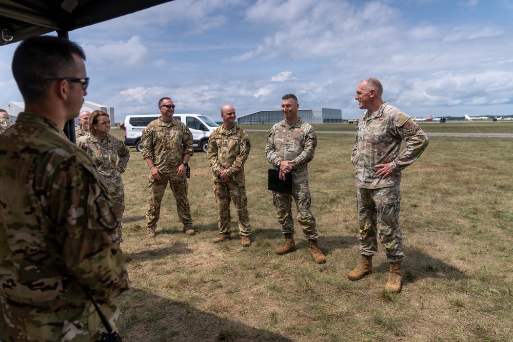 Michigan ANG leadership visits Oscoda during NS 26-2