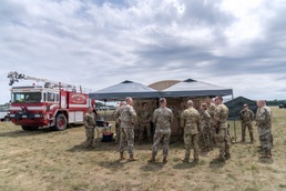 Michigan ANG leadership visits Oscoda during NS 26-2