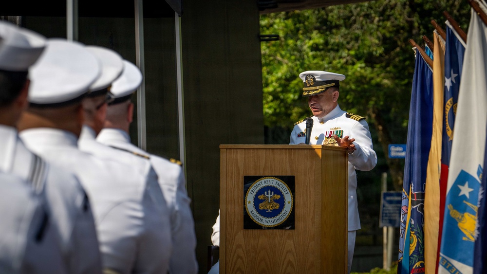 Trident Refit Facility-Bangor conducts change of command ceremony