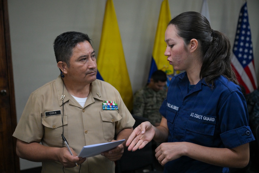 U.S. Coast Guard and partner nations participate in a Pre-Sail Conference for PANAMAX26