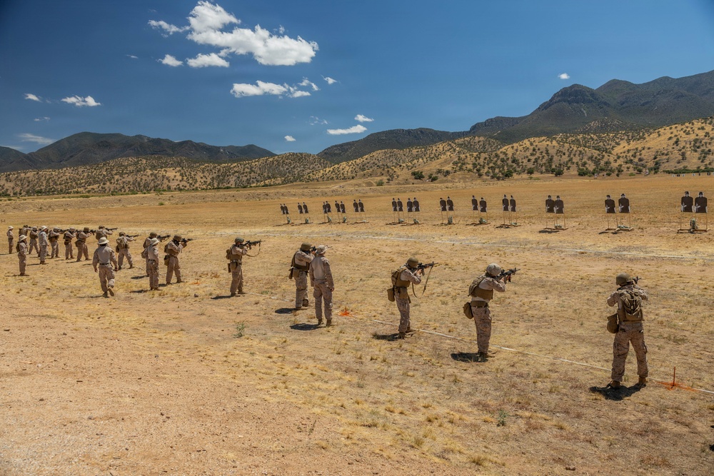 1st MLG Marines complete Annual Rifle Qualification range while deployed on the southern border
