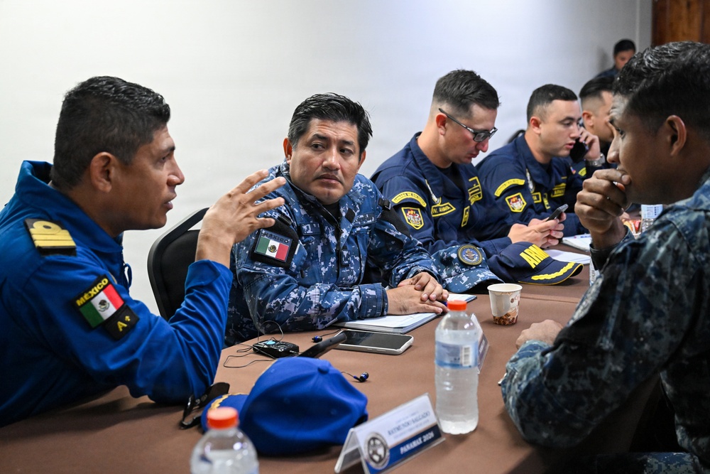 U.S. Coast Guard and partner nations participate in a Pre-Sail Conference for PANAMAX26