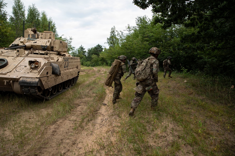 U.S. Army troops train in situational training exercise in Poland
