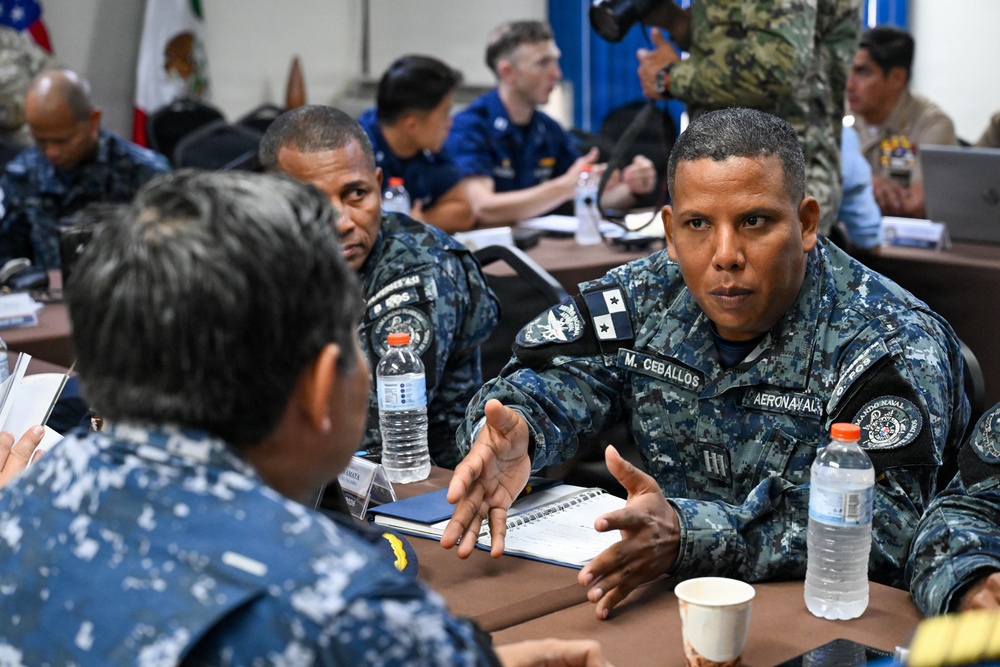U.S. Coast Guard and partner nations participate in a Pre-Sail Conference for PANAMAX26