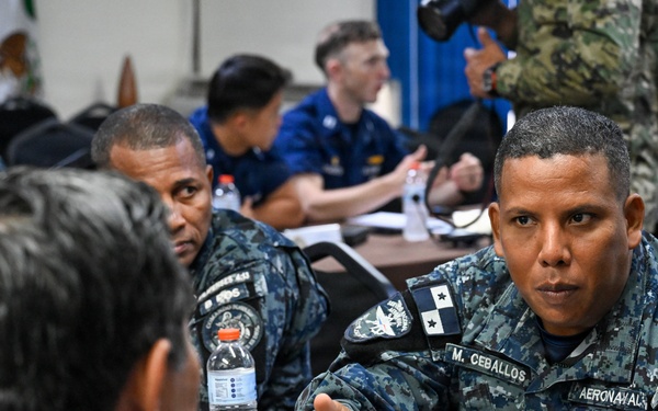 U.S. Coast Guard and partner nations participate in a Pre-Sail Conference for PANAMAX26
