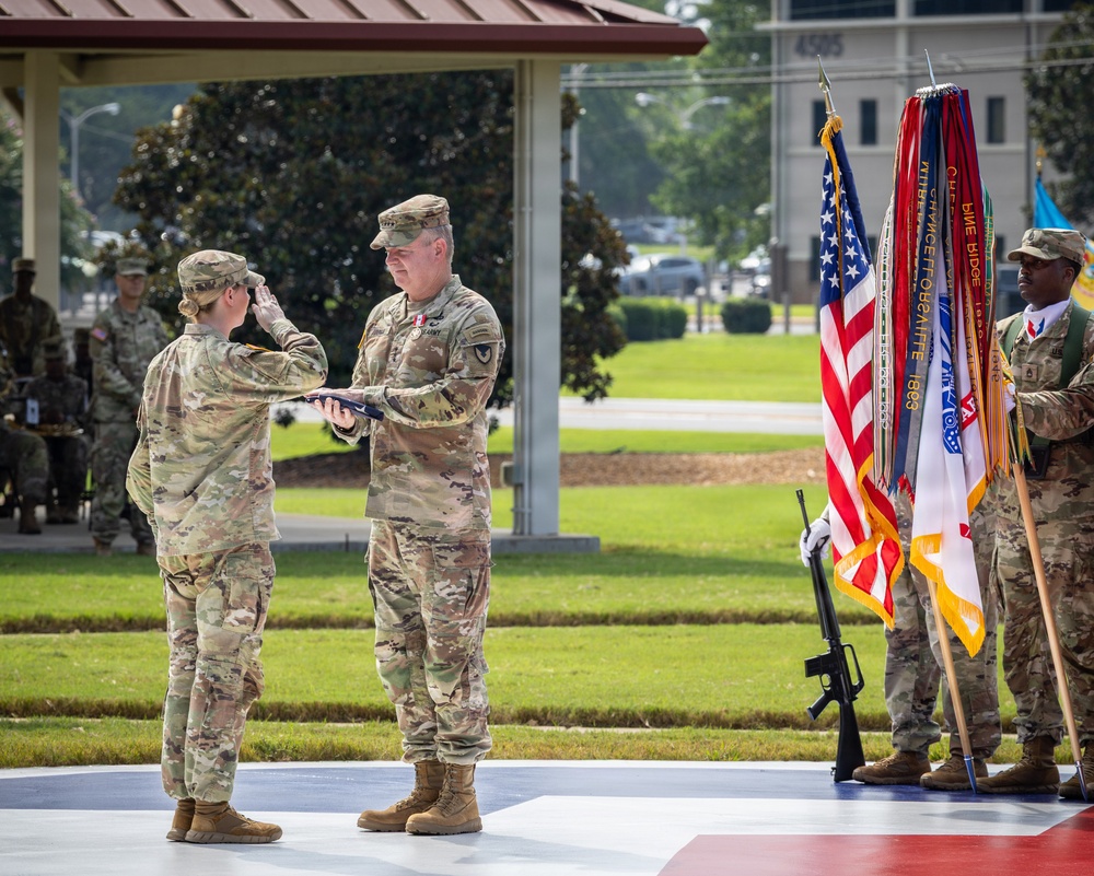 Accepting the flag