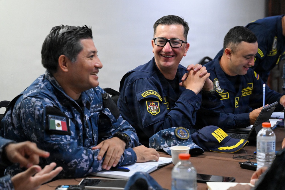 U.S. Coast Guard and partner nations participate in a Pre-Sail Conference for PANAMAX26