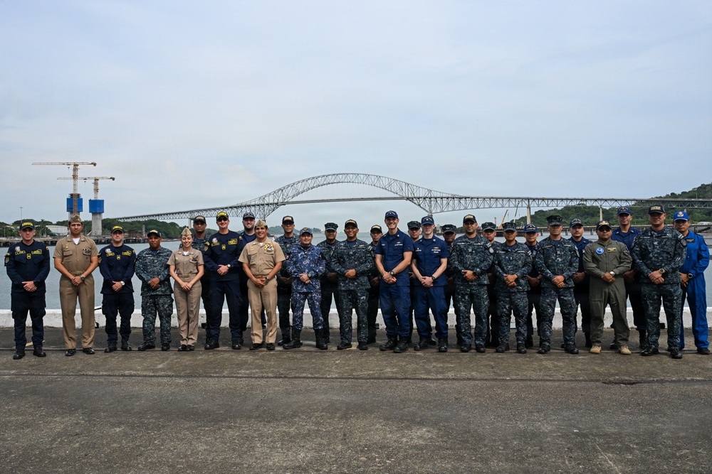 U.S. Coast Guard and partner nations participate in a Pre-Sail Conference for PANAMAX26