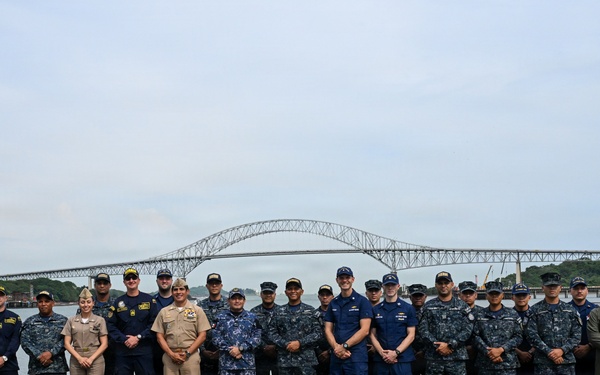 U.S. Coast Guard and partner nations participate in a Pre-Sail Conference for PANAMAX26