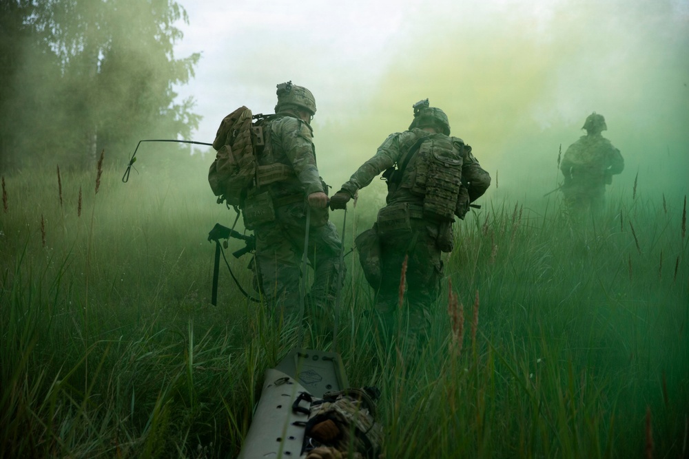U.S. Army troops train in situational training exercise in Poland