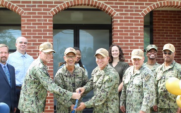 Modernizing for Readiness: NMFL Commander Cuts Ribbon, Engages Deckplate Staff