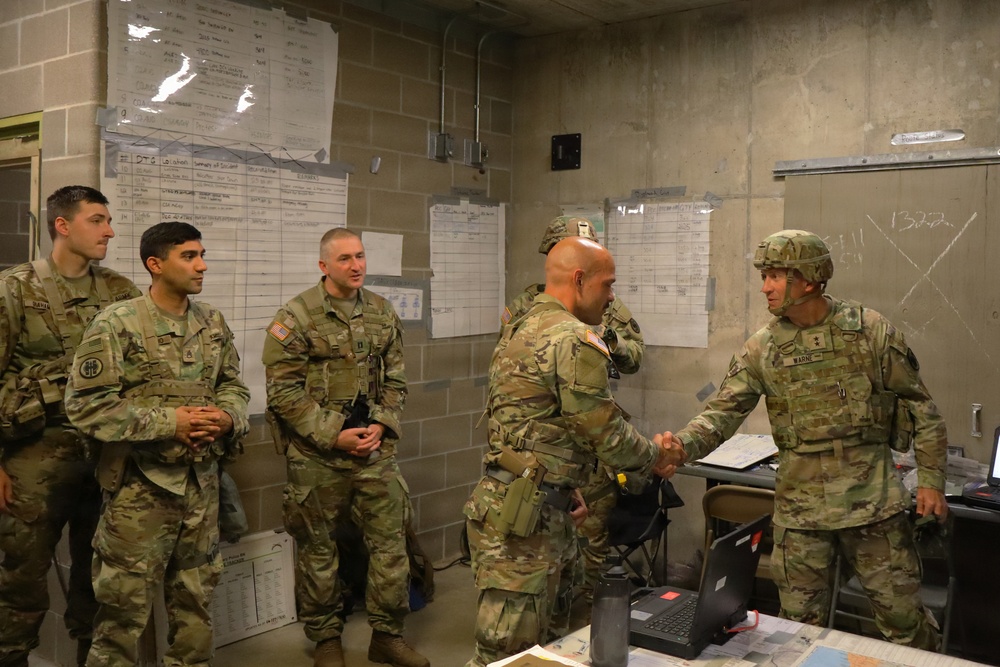 Maj. Gen. Matthew S. Warne Visits Soldiers
