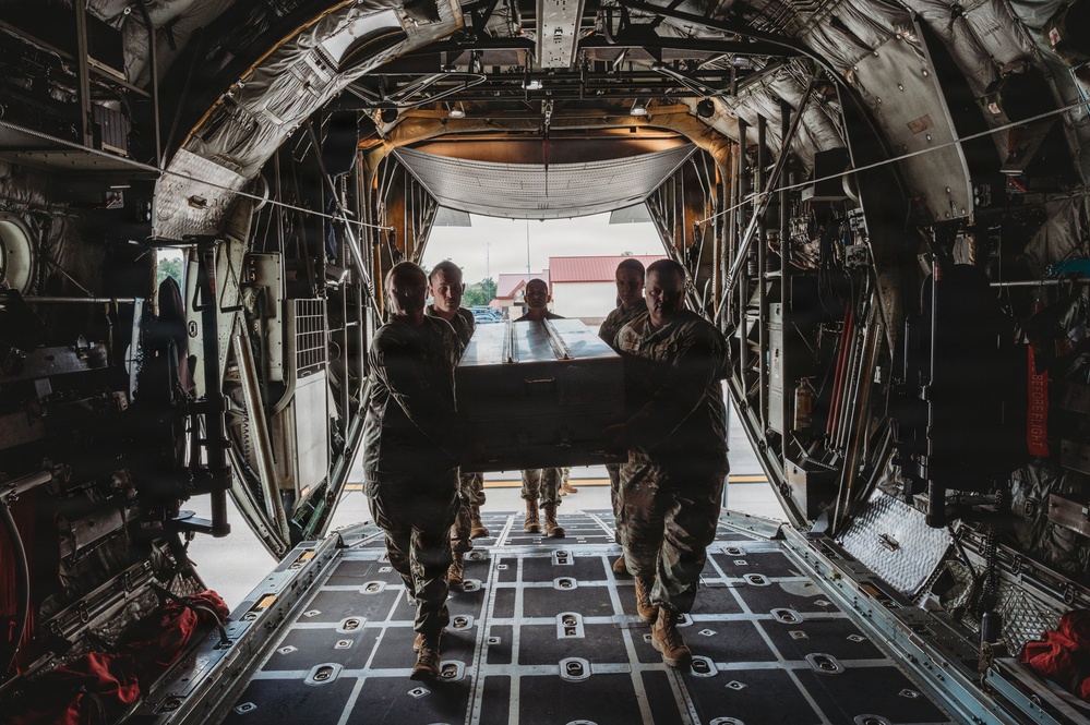 139th Force Support Squadron transport simulated human remains