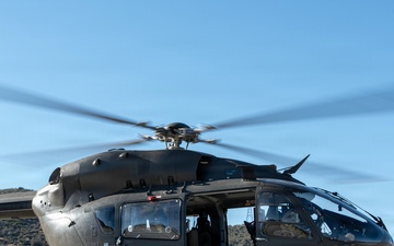Aerial Reconnaissance: LUH-72 Lakota Helicopter Refuel Near Campo