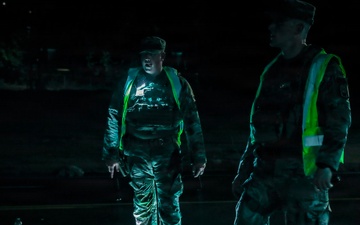 Tennessee National Guard Soldiers Direct Traffic