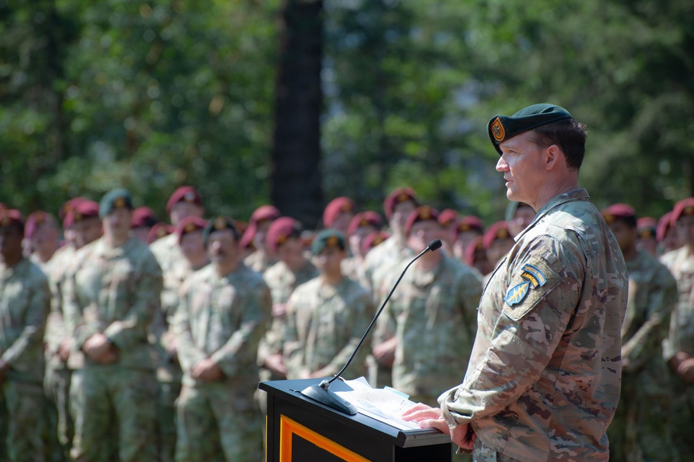 1st Special Forces Group (Airborne) Change of Responsibility ceremony