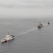 U.S. Coast Guard and partner nations conduct a formation sail during PANAMAX26