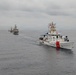 U.S. Coast Guard and partner nations conduct a formation sail during PANAMAX26