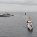 U.S. Coast Guard and partner nations conduct a formation sail during PANAMAX26