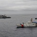 U.S. Coast Guard and partner nations conduct a formation sail during PANAMAX26