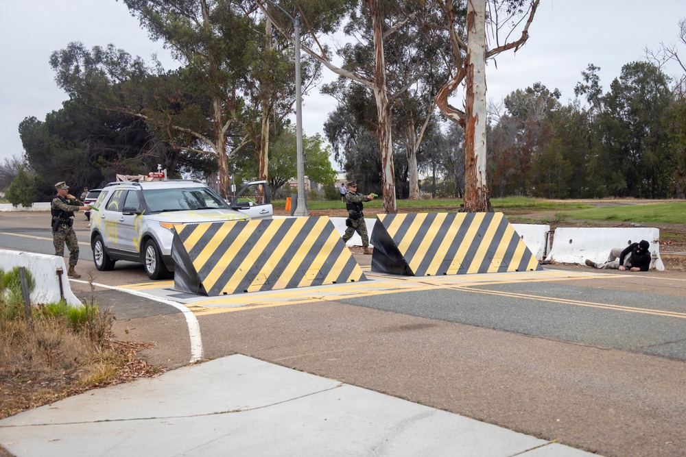 EOD conducts a simulated security breach on MCAS Miramar