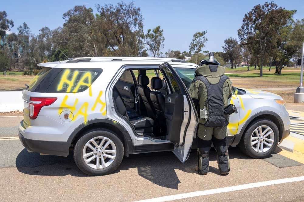 EOD conducts a simulated security breach on MCAS Miramar