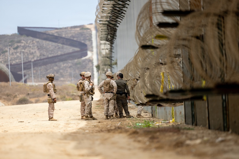 CLB-7 Marines Conduct Engineering Reconnaissance in San Diego Sector