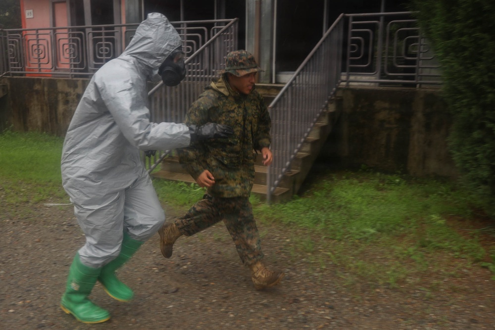 KMEP 26.2: 3rd MLG, U.S. Marine Corps and ROK Marines conduct simulated Causality Decontamination Operation in South Korea