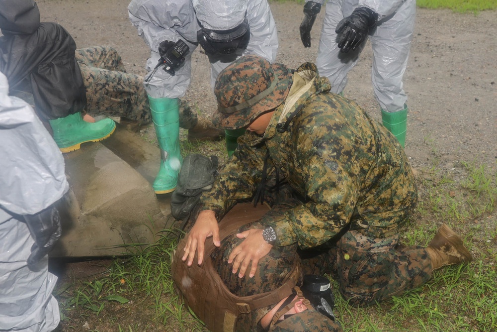 KMEP 26.2: 3rd MLG, U.S. Marine Corps and ROK Marines conduct simulated Causality Decontamination Operation in South Korea