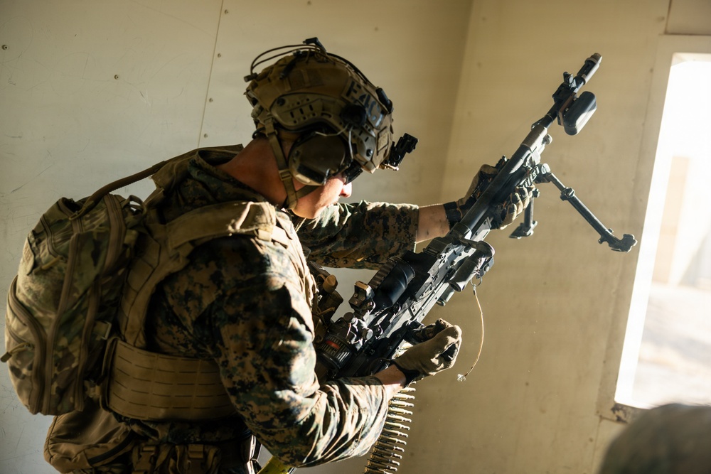 U.S. Marines with Echo Co., 2nd Bn., 1st Marines, rehearse platoon attacks with ROK Marines during AFX