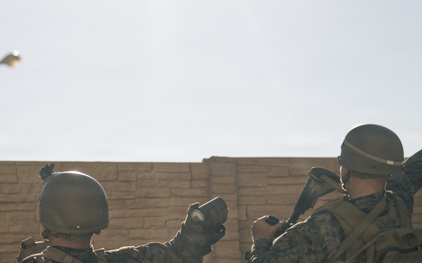 U.S. Marines with Echo Co., 2nd Bn., 1st Marines, rehearse platoon attacks with ROK Marines during AFX