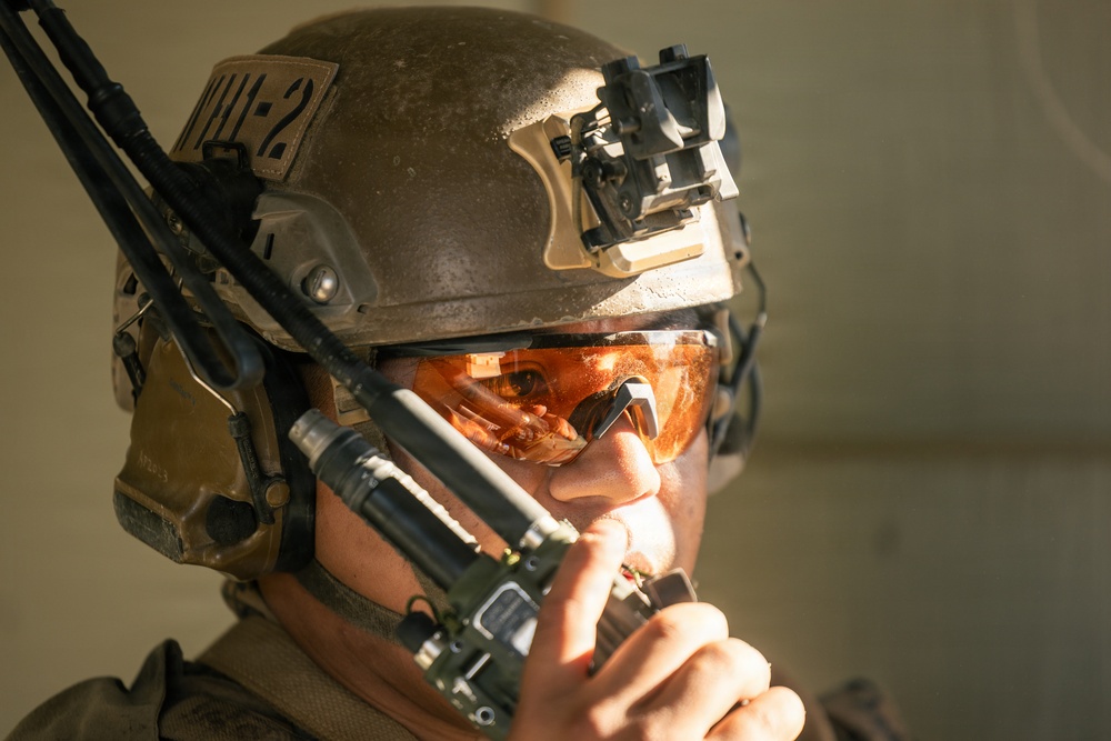 U.S. Marines with Echo Co., 2nd Bn., 1st Marines, rehearse platoon attacks with ROK Marines during AFX