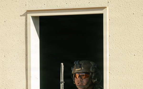 U.S. Marines with Echo Co., 2nd Bn., 1st Marines, rehearse platoon attacks with ROK Marines during AFX