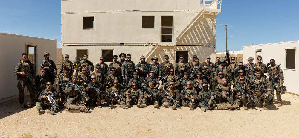 U.S. Marines with Echo Co., 2nd Bn., 1st Marines, rehearse platoon attacks with ROK Marines during AFX