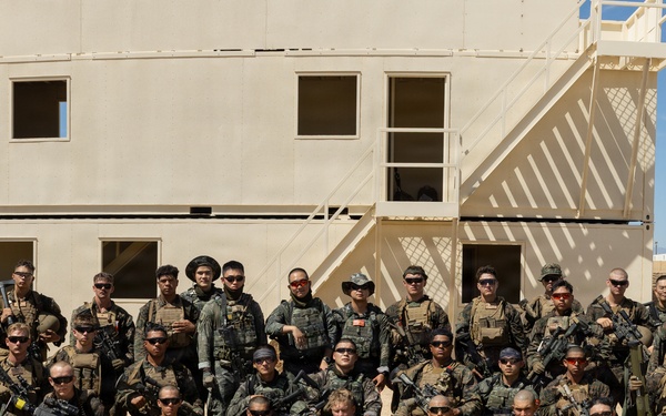 U.S. Marines with Echo Co., 2nd Bn., 1st Marines, rehearse platoon attacks with ROK Marines during AFX