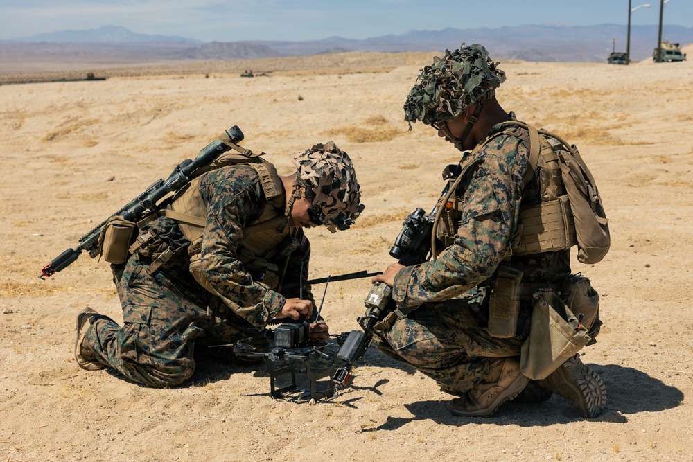 U.S. Marines with Echo Co., 2nd Bn., 1st Marines, rehearse platoon attacks with ROK Marines during AFX