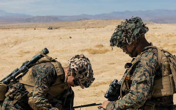 U.S. Marines with Echo Co., 2nd Bn., 1st Marines, rehearse platoon attacks with ROK Marines during AFX
