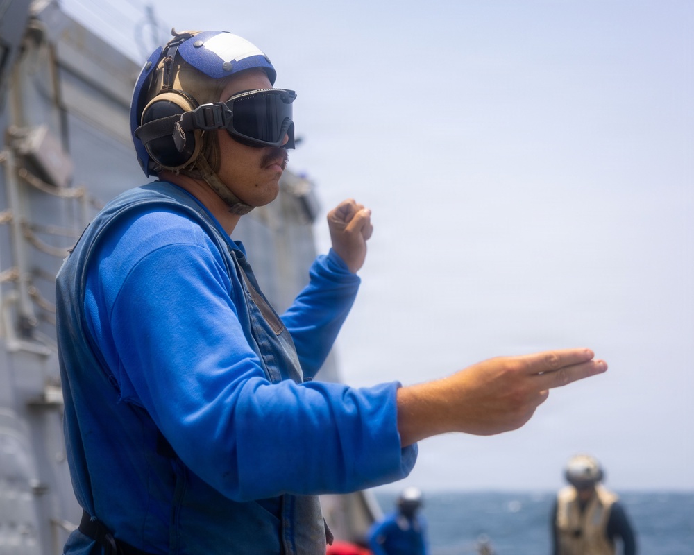 Rafael Peralta Conducts Flight Operations