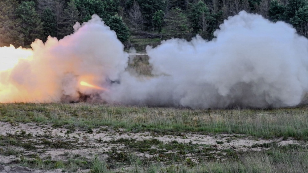 Michigan National Guard Soldiers Conduct HIMARS Live-Fire Exercise During Northern Strike 26-2