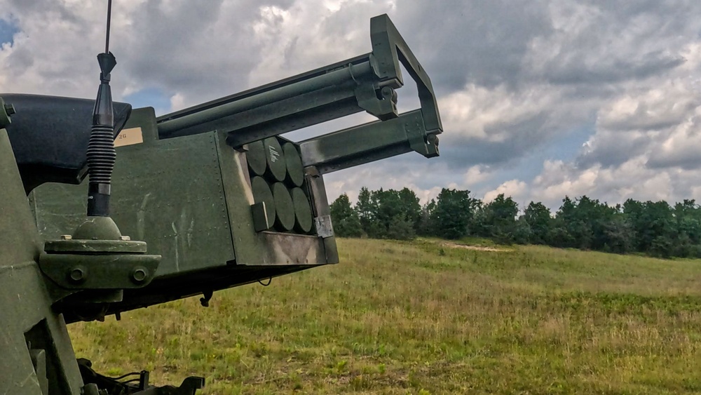 Michigan National Guard Soldiers Conduct HIMARS Live-Fire Exercise During Northern Strike 26-2