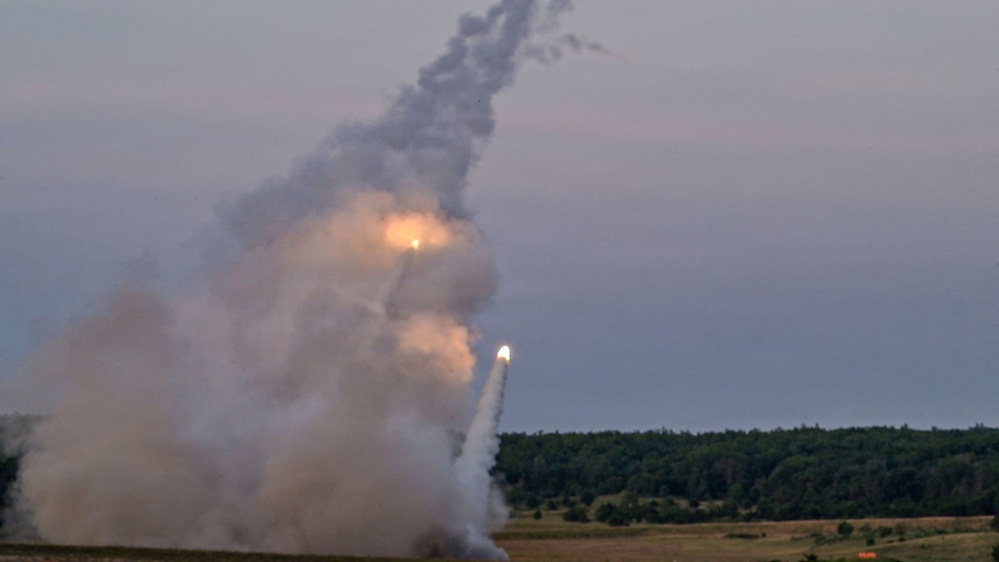 Michigan National Guard Soldiers Conduct HIMARS Live-Fire Exercise During Northern Strike 26-2