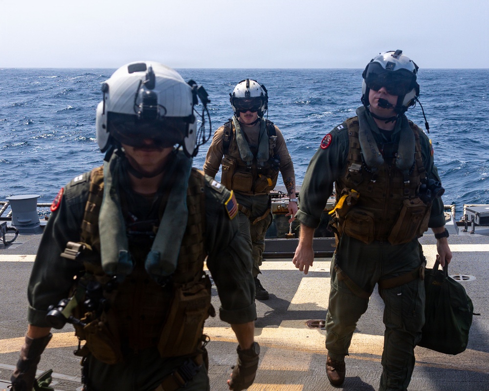 Rafael Peralta Conducts Flight Operations