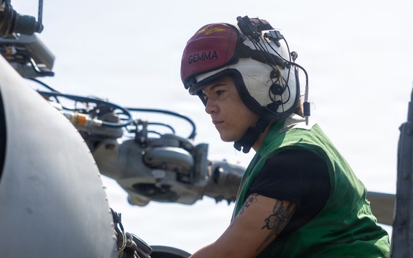 Rafael Peralta Conducts Pre-Flight Checks