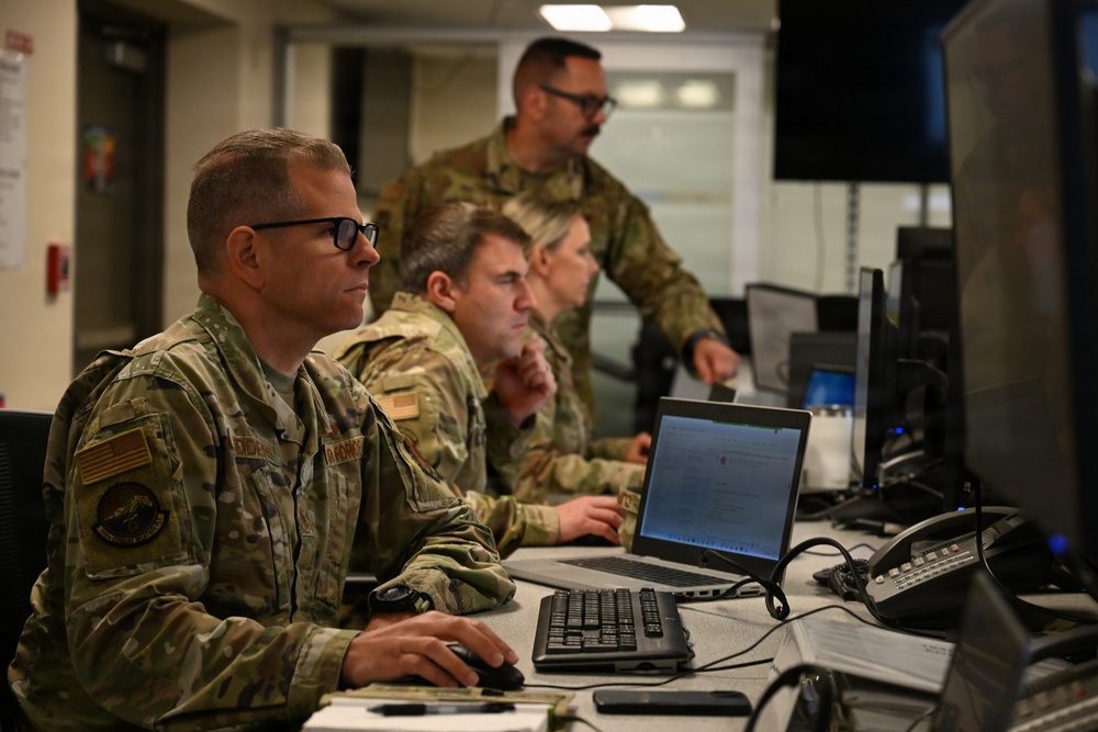 194th Wing Emergency Operations Center supports wildfire response