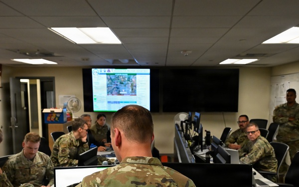 194th Wing Emergency Operations Center supports wildfire response