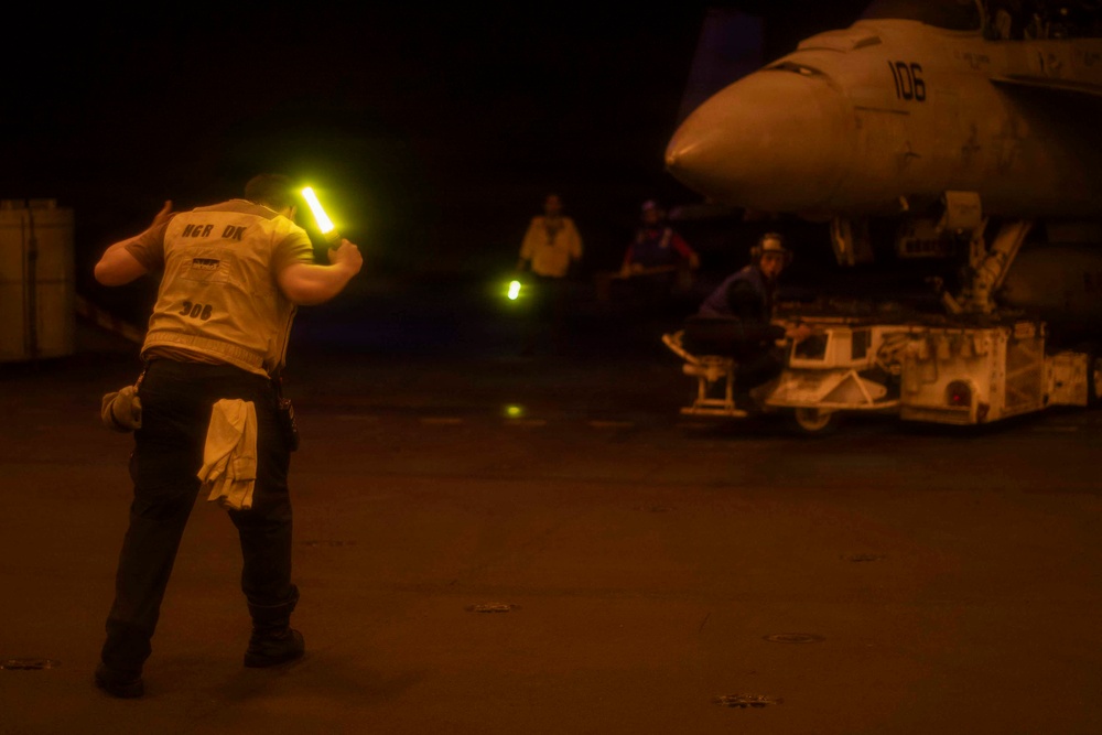 Abraham Lincoln Conducts Operations