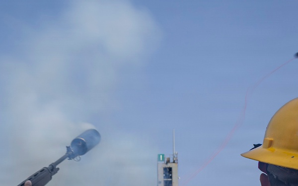Delbert D. Black Conducts Replenishment-at-Sea with Cesar Chavez