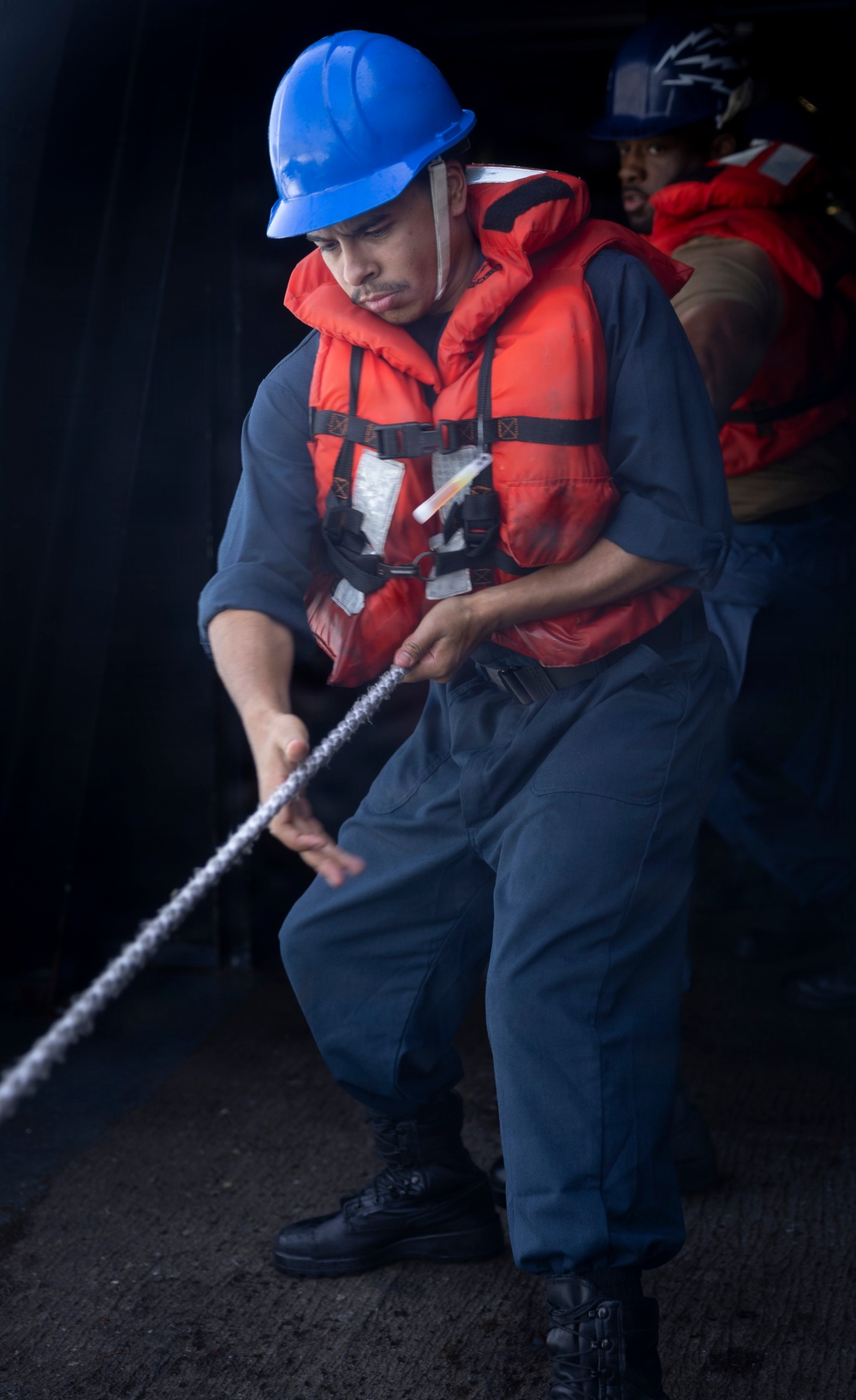 Delbert D. Black Conducts Replenishment-at-Sea with Cesar Chavez