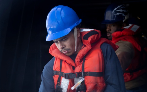 Delbert D. Black Conducts Replenishment-at-Sea with Cesar Chavez
